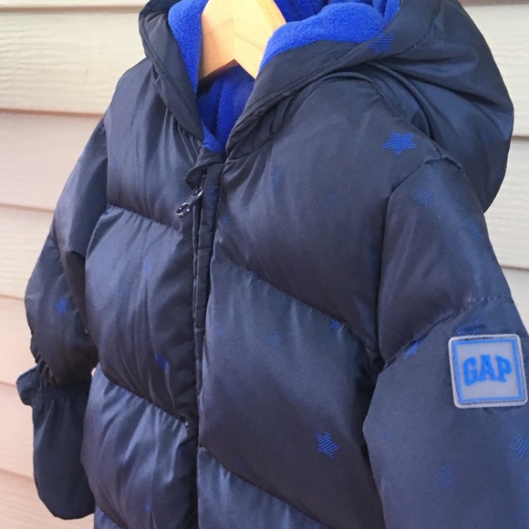 gap down puffer snowsuit